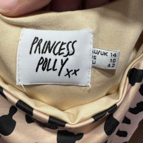 Princess Polly Leopard Print Bodysuit Size 10 US | Animal Print One Piece