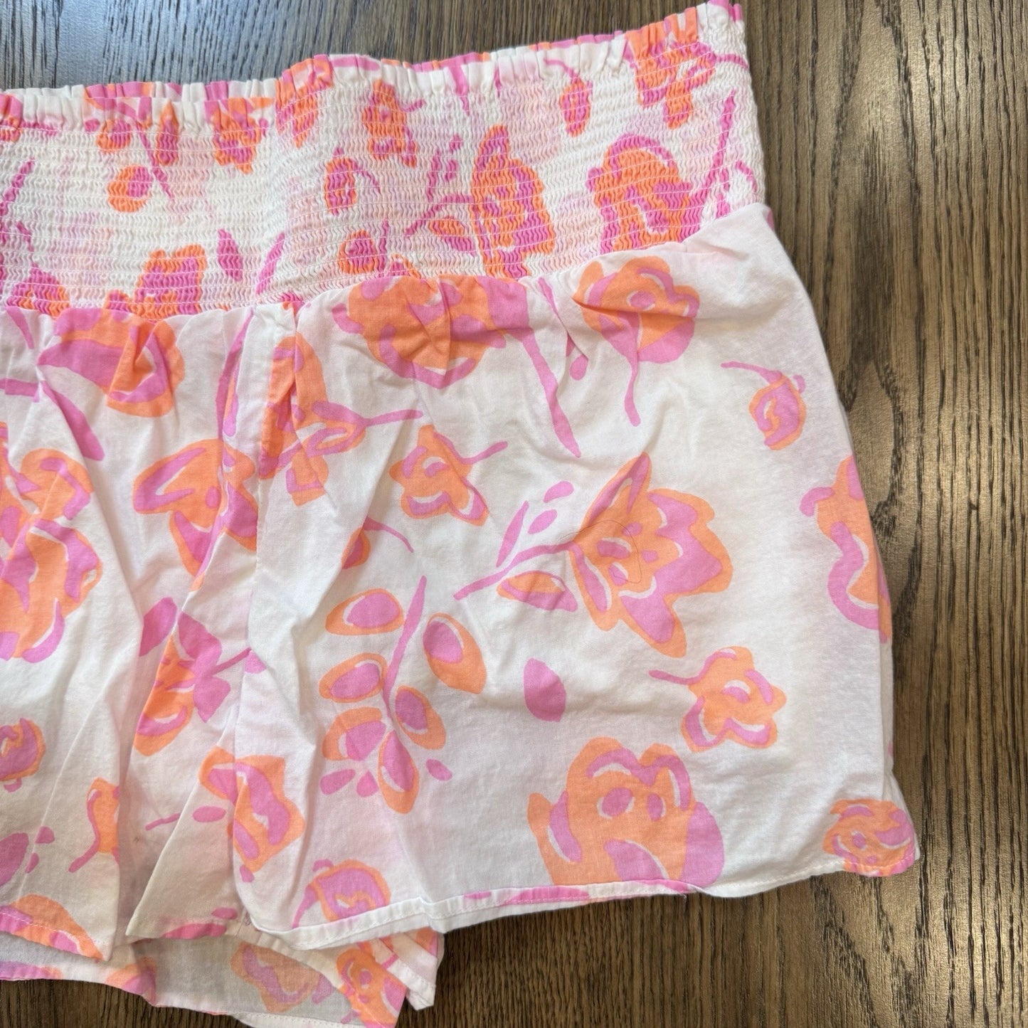 Vineyard Vines Women’s Smocked Waist Floral Shorts Size Small | 100% Cotton