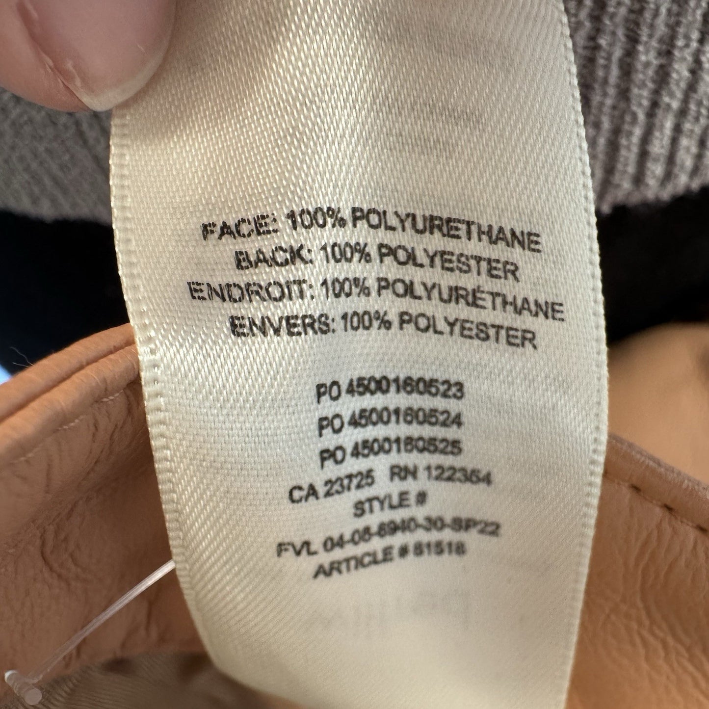 Wilfred Melina Faux Leather Pants Soft Terracotta High Rise Straight 2 NWT