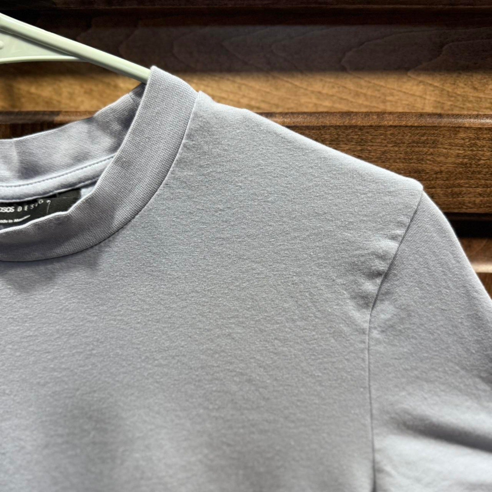 Grey/blue ASOS Design cotton t-shirt size medium Mens