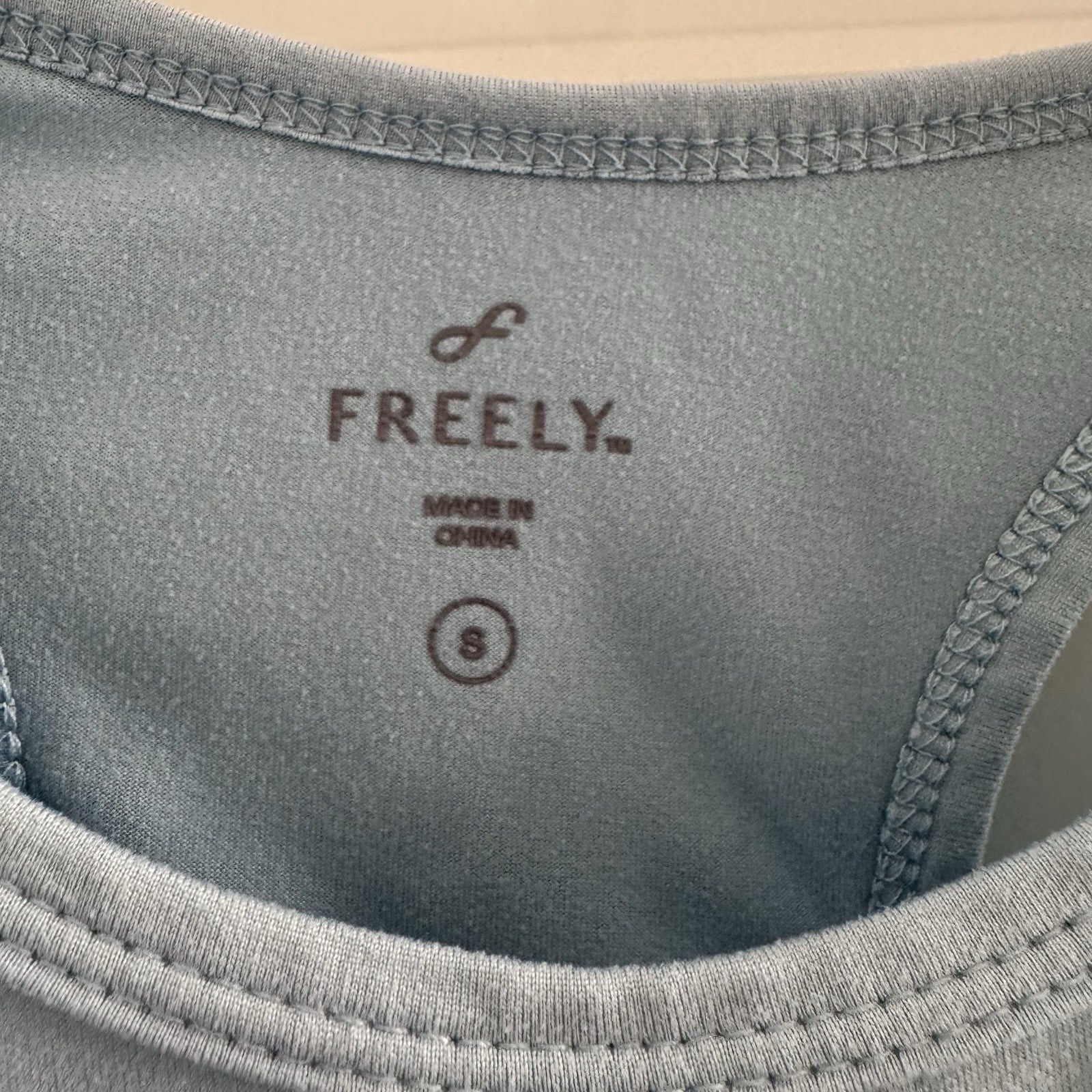 Freely Women’s Blue Racerback Tank Top Size Small | 96% Recycled Polyester