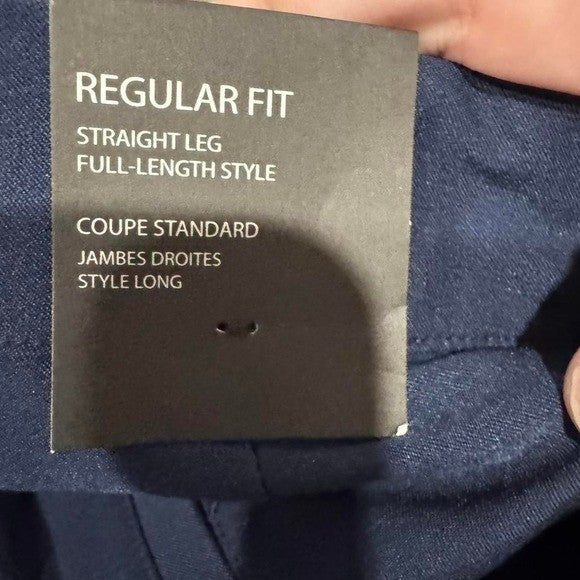 Adidas Regular Fit Straight Leg Golf Pants Navy Blue 32x32