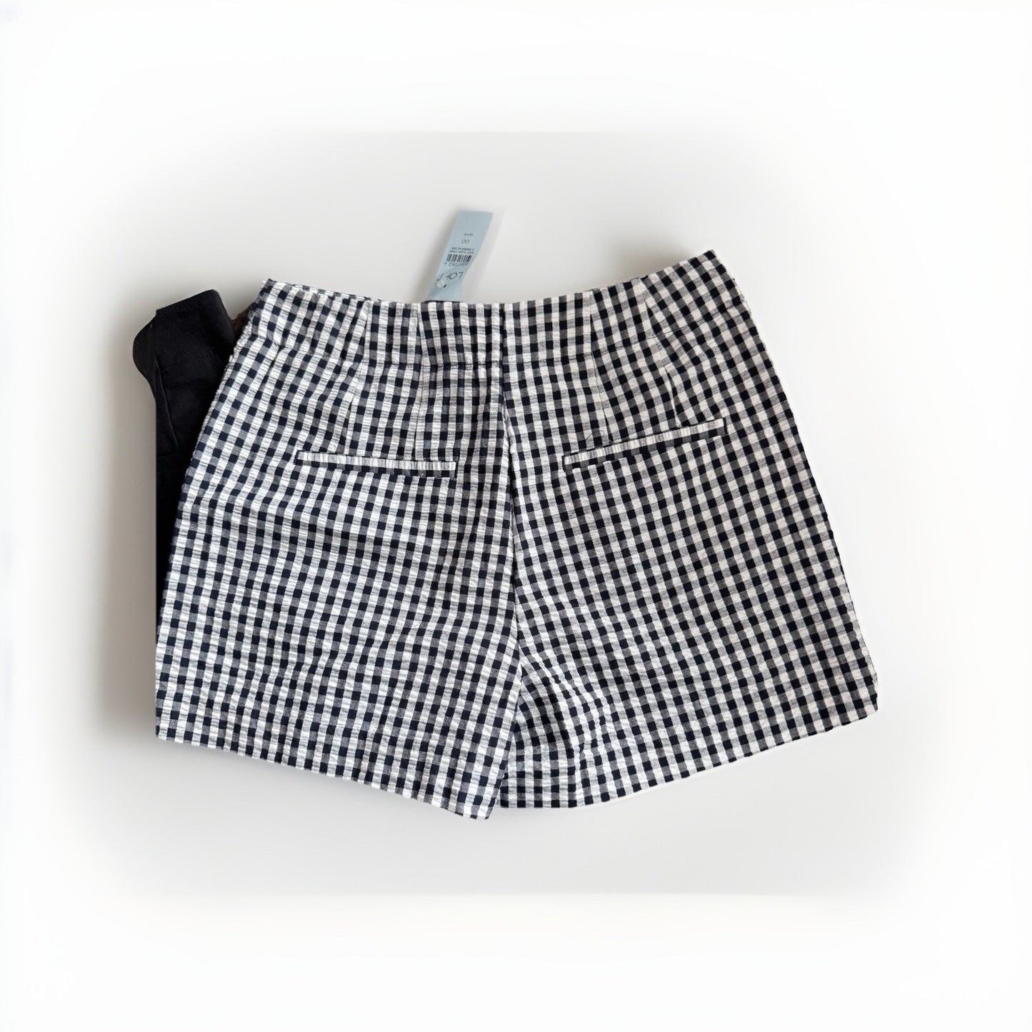 LOFT Petites Shorts Lot | Size 00P | Gingham Check & Solid Black | NWT | Summer