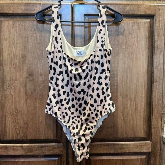 Princess Polly Leopard Print Bodysuit Size 10 US | Animal Print One Piece