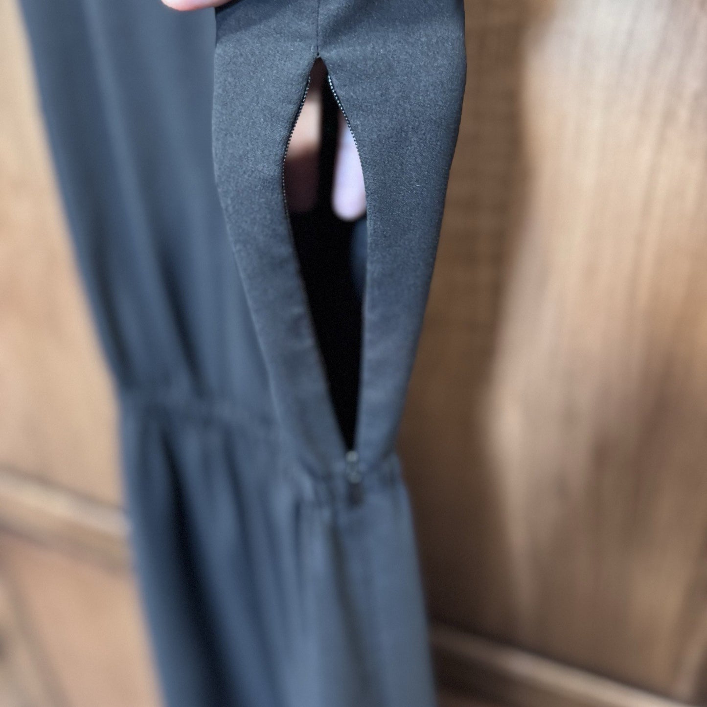 J.Crew Black Sleeveless Midi Dress Size 2 Tall A-Line Fit Elastic Waist Lined