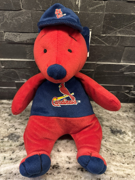 MLB St Louis Cardinals Baseball Red Teddy Bear Good Stuff  Plush Animal Vintage