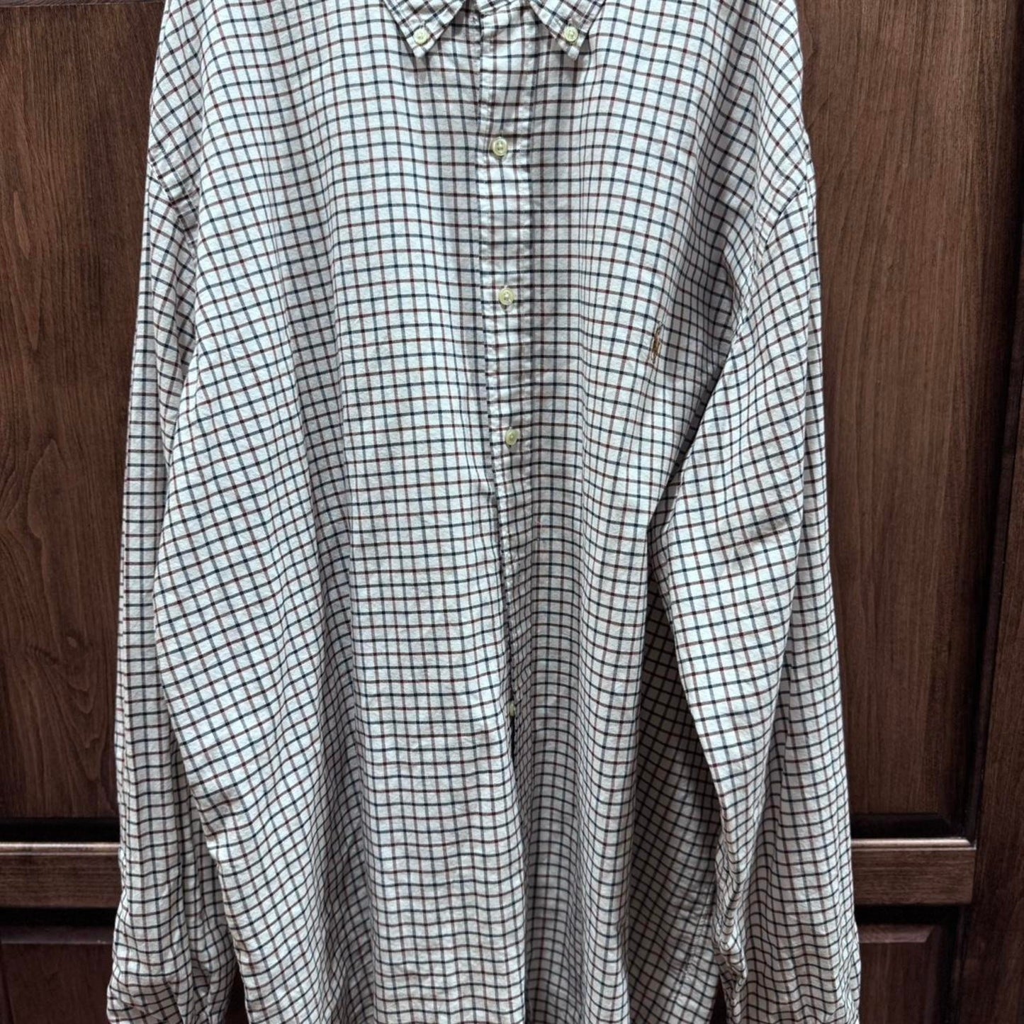 Vintage Ralph Lauren 2XLT Checkered Button Down Shirt