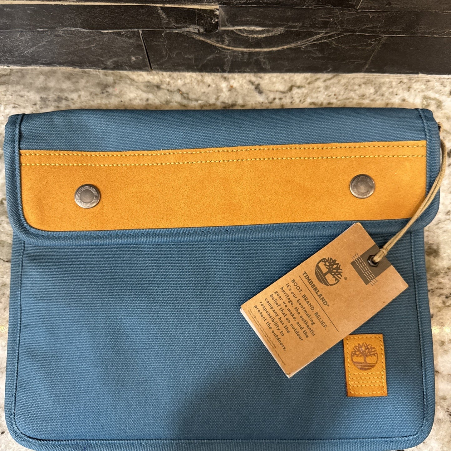 Timberland Natick Blue Water Resistant Unisex Laptop Sleeve J0809-494 NEW