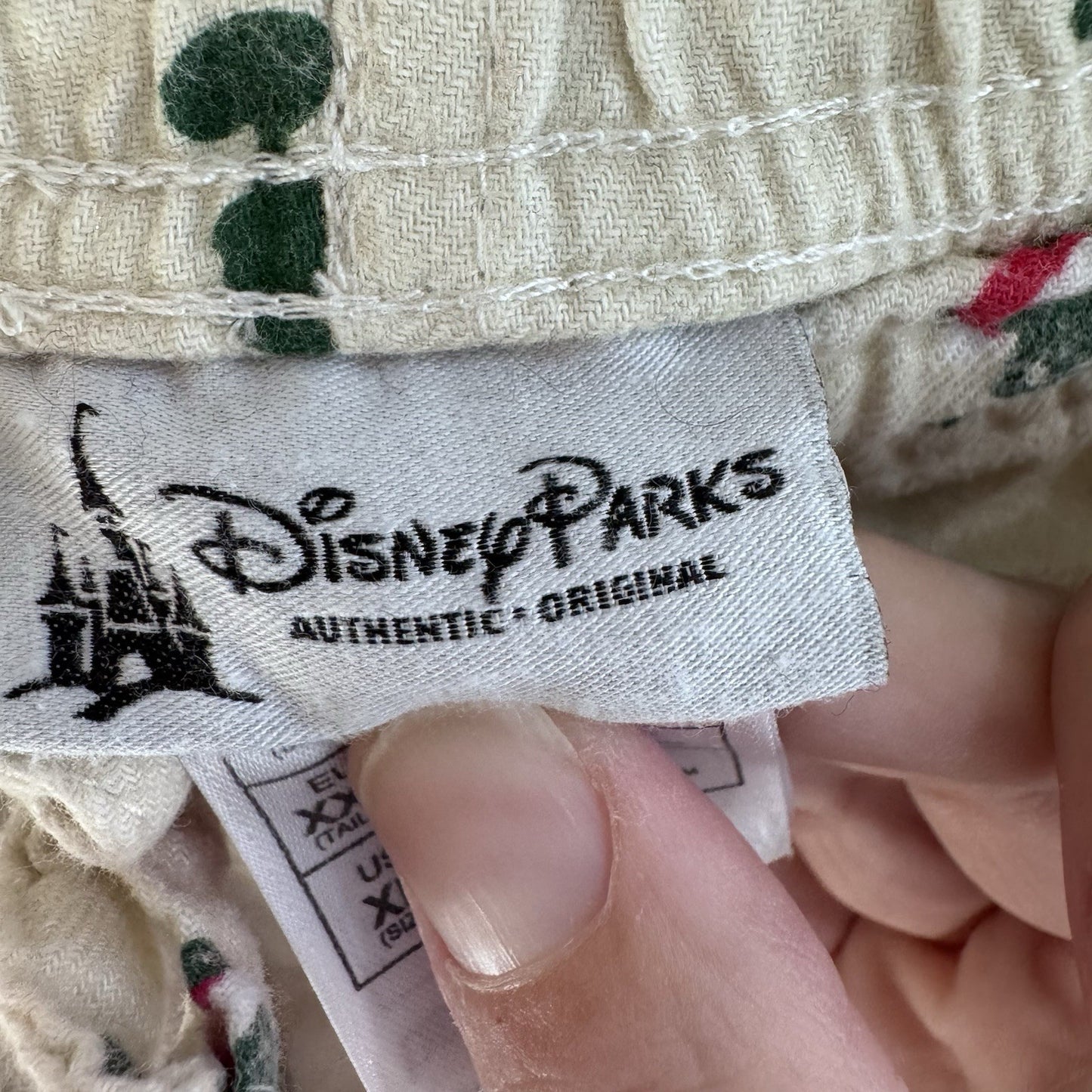 Disney Parks Mickey Mouse Pajama Pants Mens XL Christmas Holiday Lounge