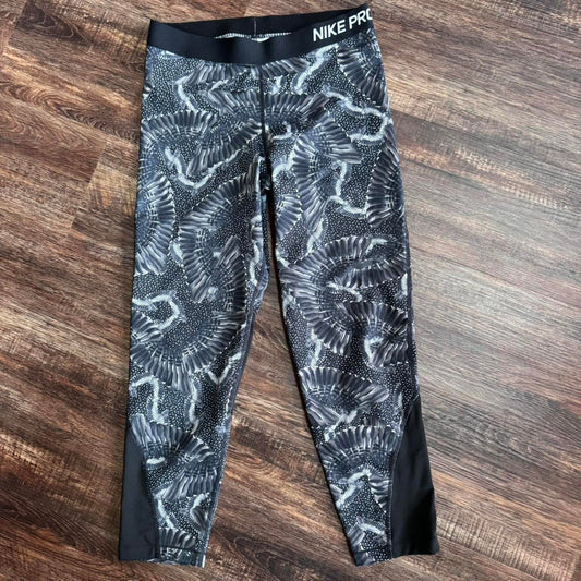 Women's Nike Pro Feather Printed Crop Tight leggings Size large