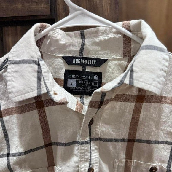 Carhartt Rugged Flex Short Sleeve Shirt - Size S (Relaxed Fit)