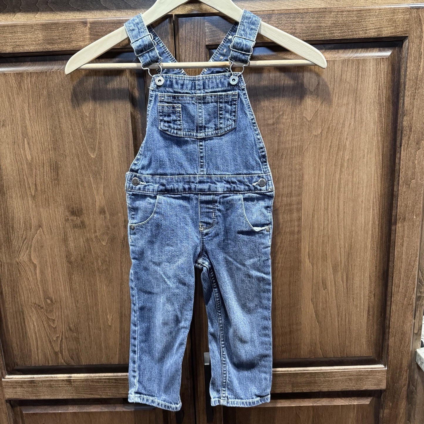 VTG Genuine Kids from OshKosh Boys Denim Overalls Size 2t Blue Jean Vintage