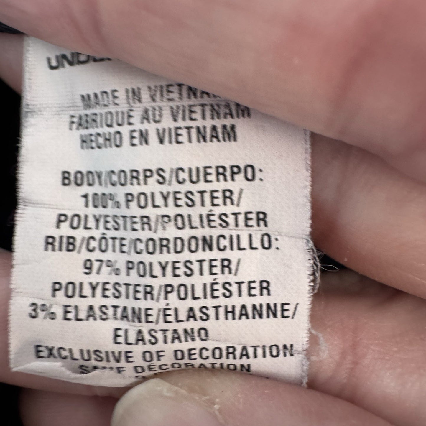 Under Armour Womens Black Fleece Jogger Sweatpants Semi Fitted Size S