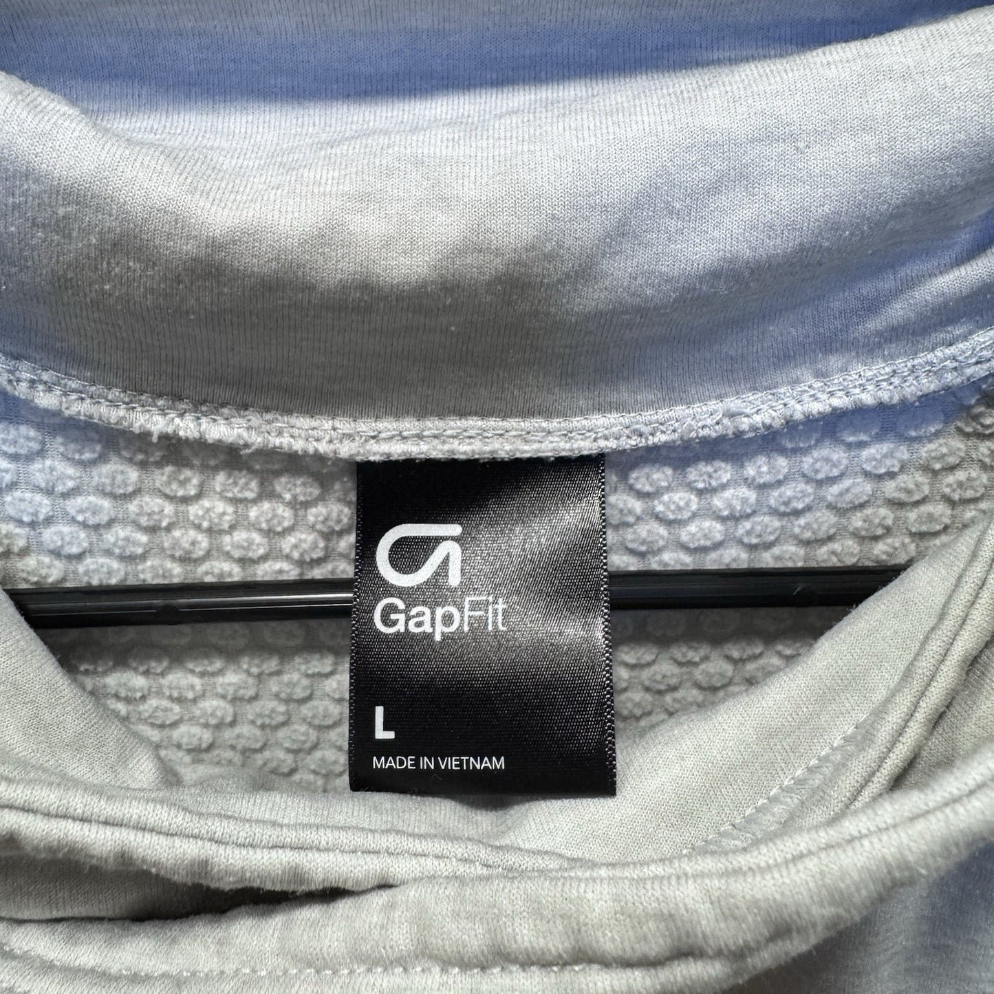 GapFit Funnel Neck Light Gray Pullover Sweatshirt Women’s Large