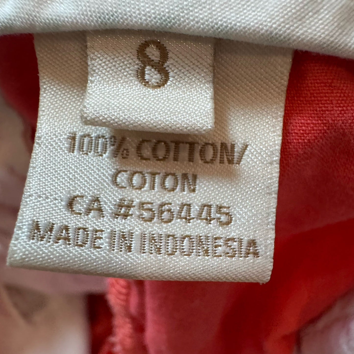 J.Crew Women’s Size 4 Chino Shorts Red Coral 100% Cotton Broken-In Summer Casual