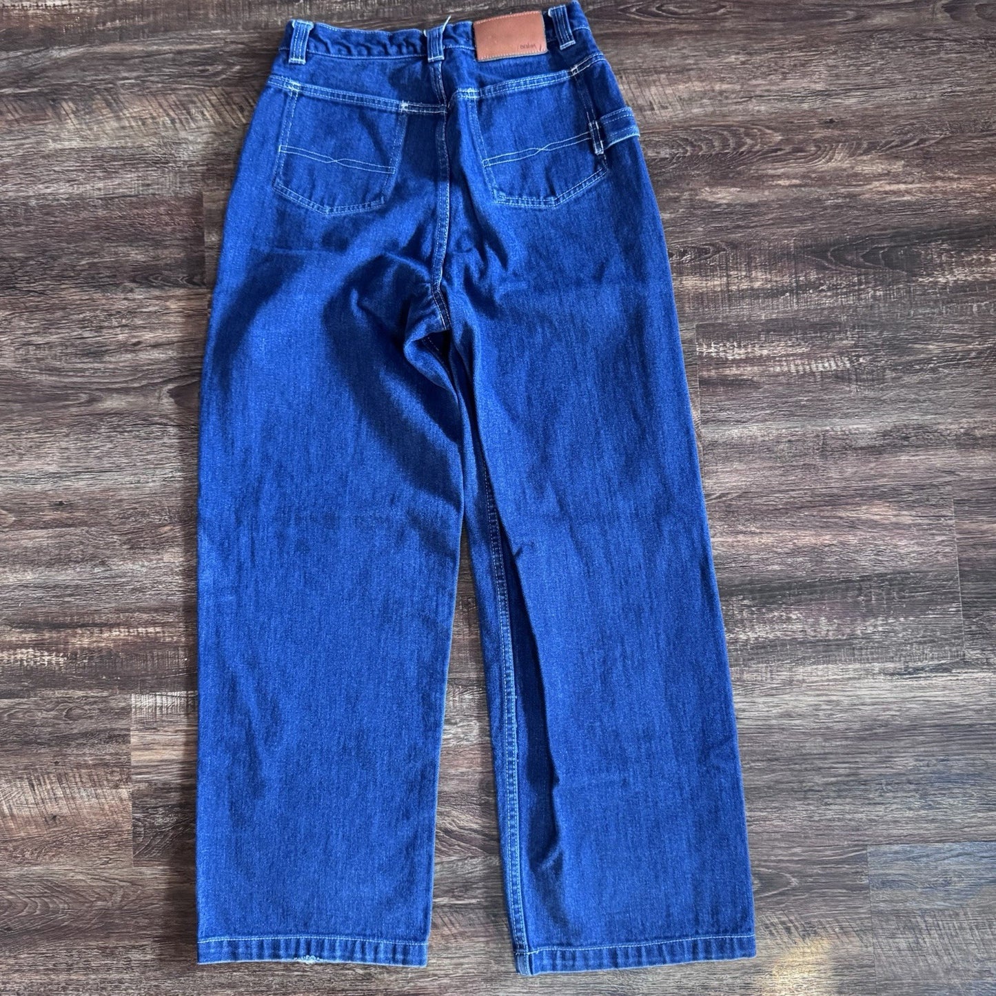 Sean John Mens Jeans Size 16 Relaxed Fit Blue Denim Wide Leg 100% Cotton