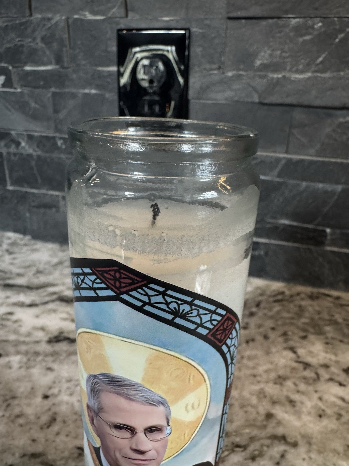 Dr. Fauci Parody COLLECTIBLE Covid Vaccine Candle 8"H