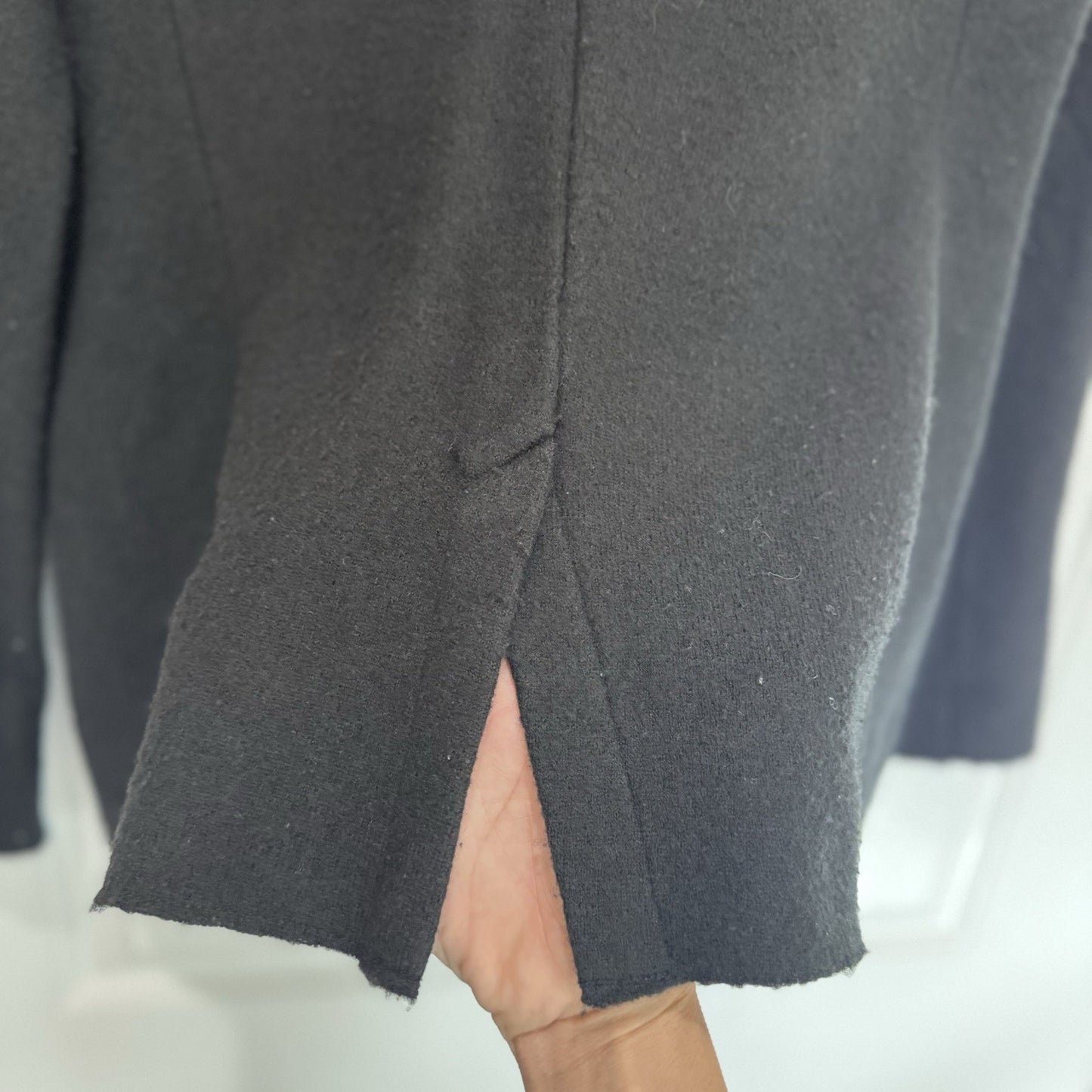 Ann Taylor LOFT Merino Wool Blazer Black Single Button Jacket Women’s Medium