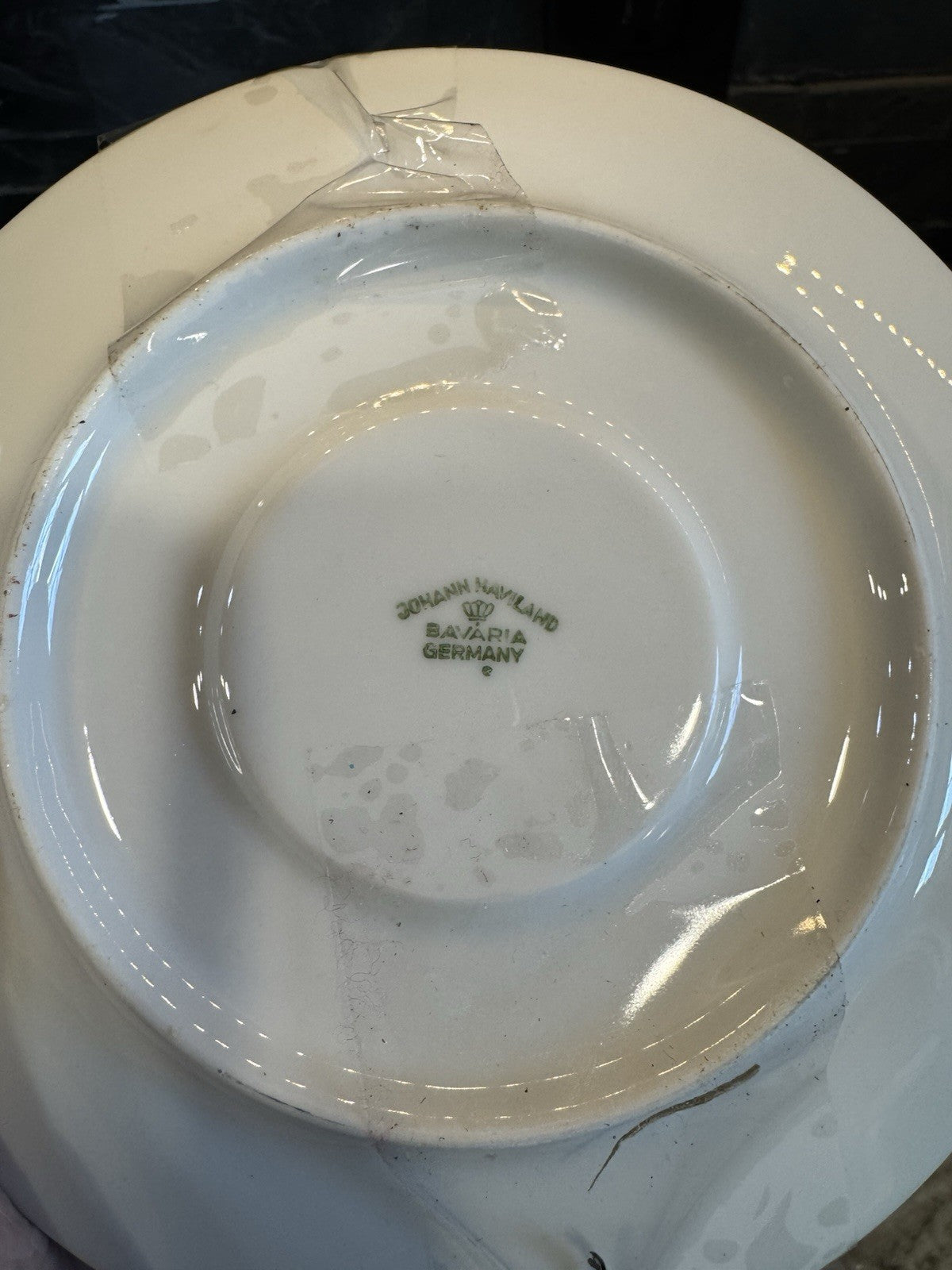 JOHANN HAVILAND Vintage fine China Set Bavarian Germany. 4 L, Med, SM Plates Mor