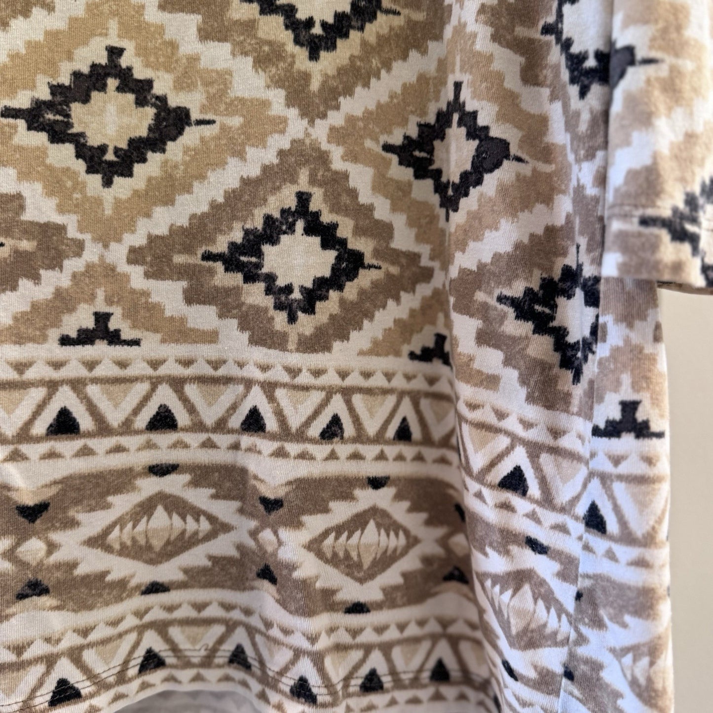 Ruby Rd. Favorites Women’s L Long Sleeve Tunic Dress Geometric Aztec