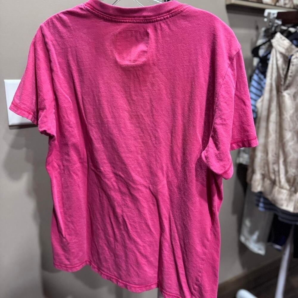 Vintage Aeropostale pink & white tee Size M
