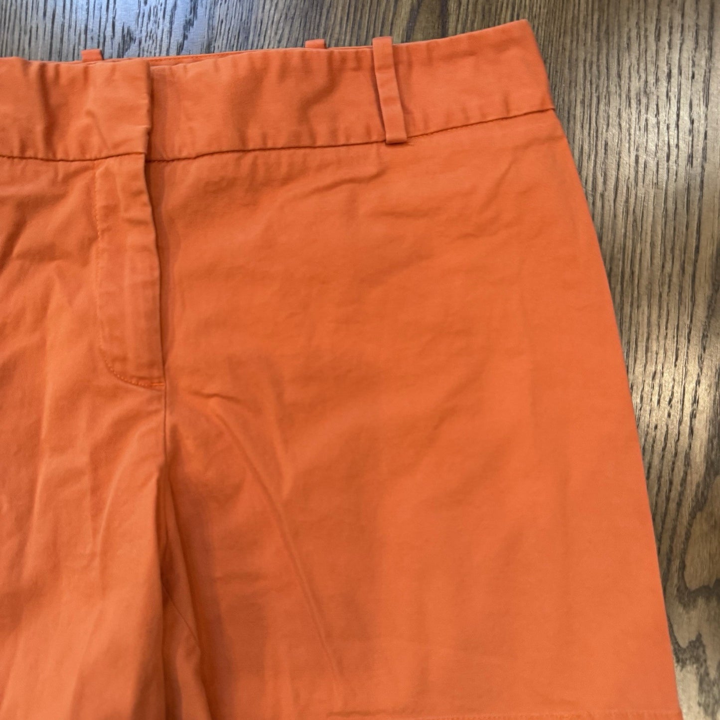 Talbots Women’s Orange Shorts Size 10 | Cotton Stretch Classic Chino | Summer
