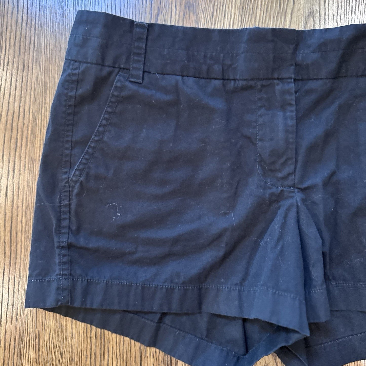 J.Crew Broken-In Chino Shorts Size 6 Navy Blue 100% Cotton Women’s Classic