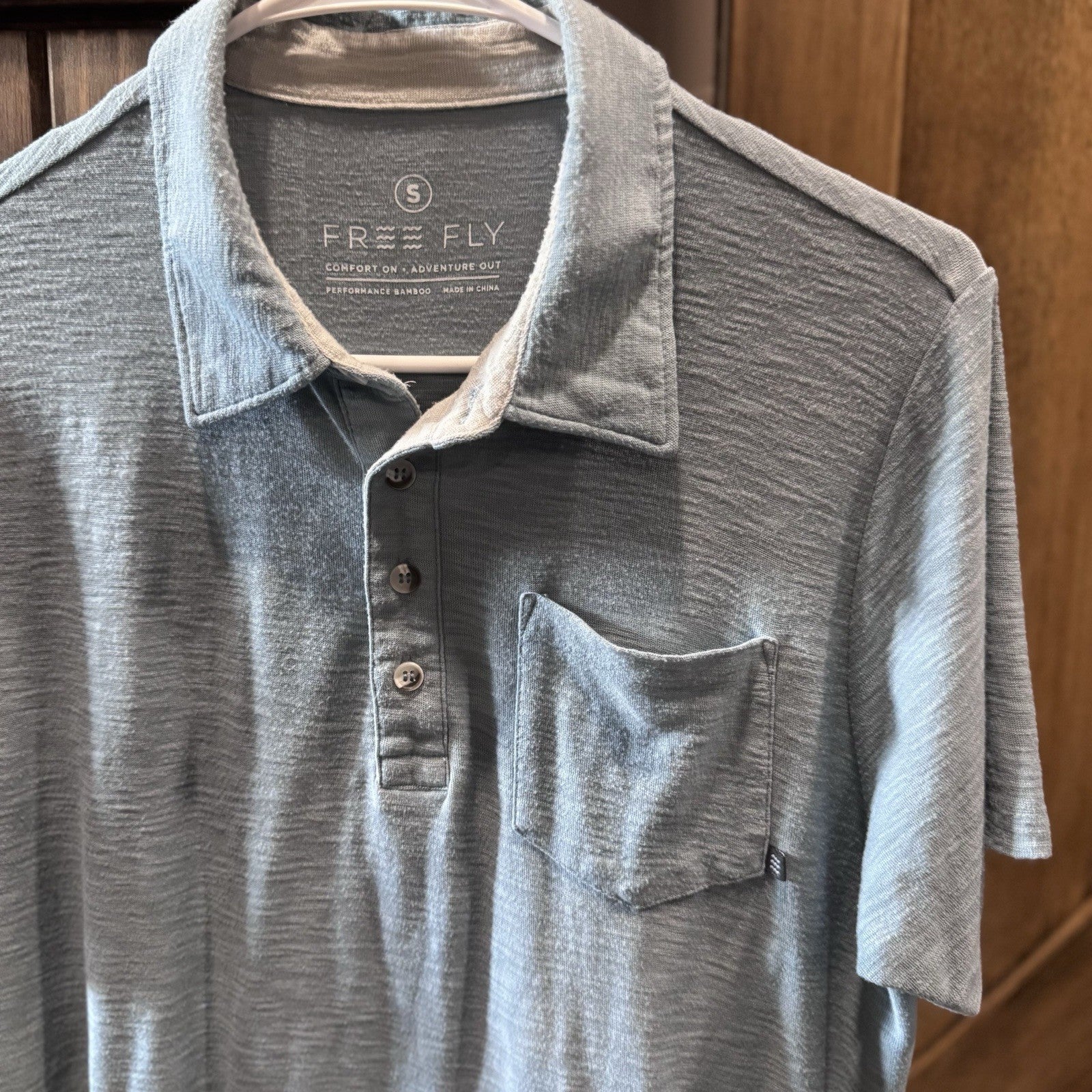 Free Fly Men’s Polo set of 2 size Small Performance Bamboo LOT