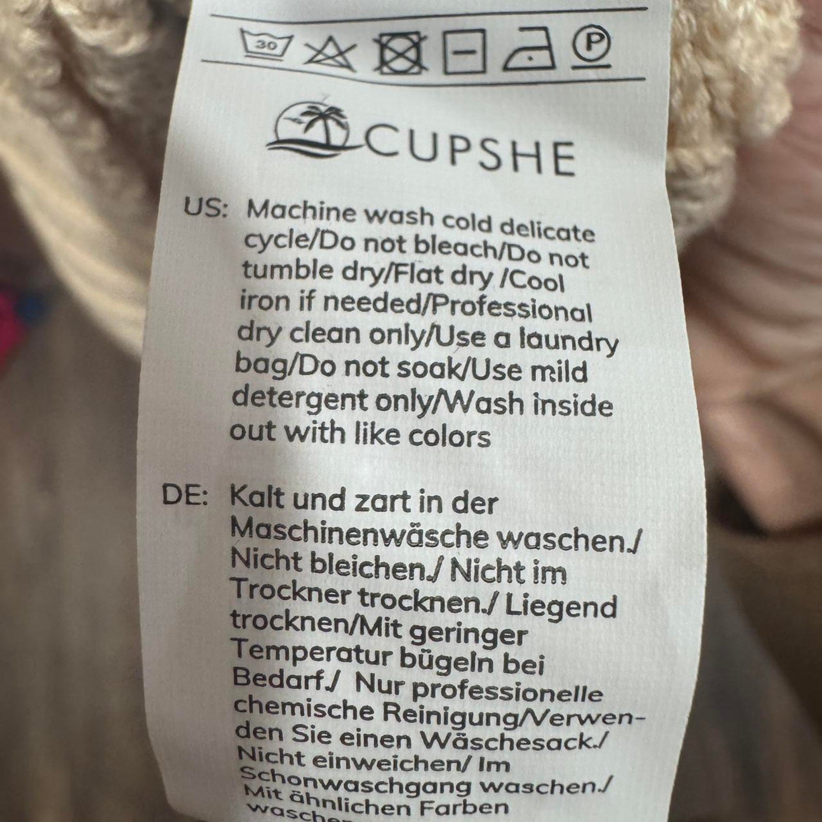 Cupshe size Medium Crochet V-Neck Mini Sweater Dress