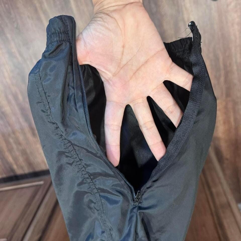 Vintage early RN 6941 Reebok sport black sportswear track pants w/ elastic band