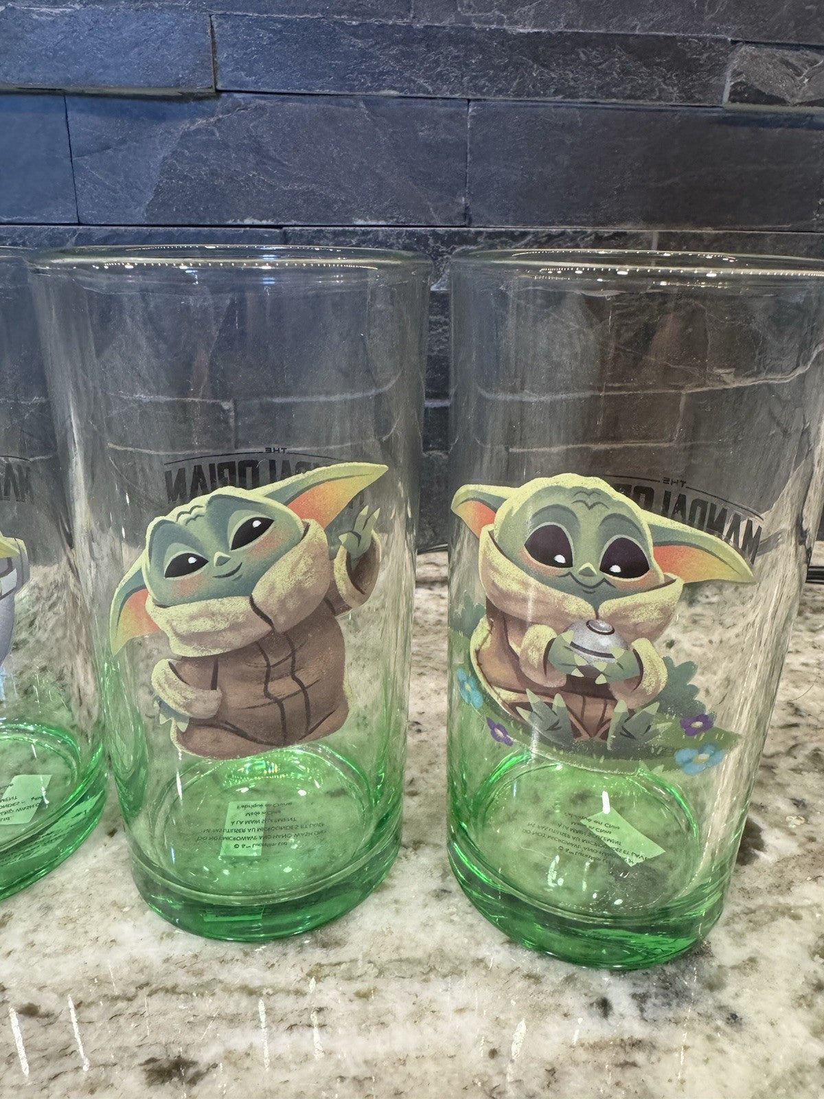 Star Wars The Mandalorian Glassware Set - Set of 4 Glass Cups | The Child