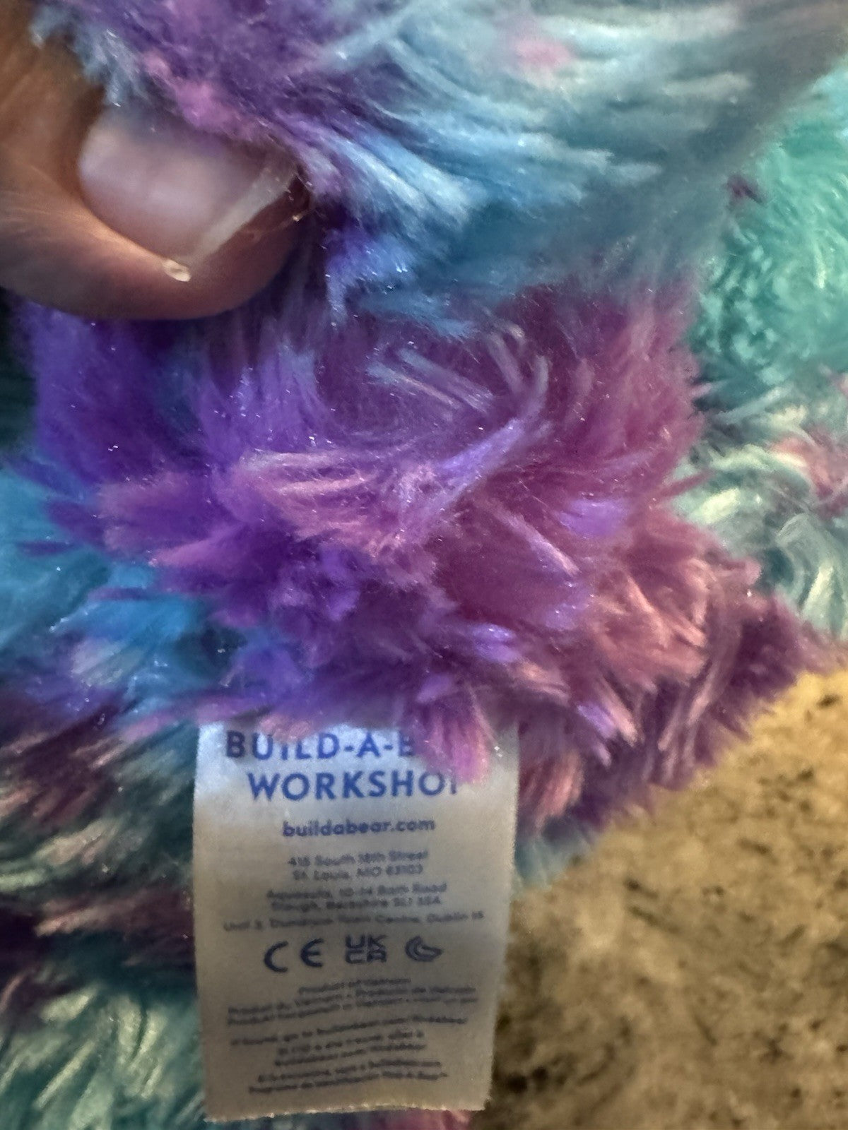 Monsters Inc Sully Build A Bear Large Plush 18" Disney Pixar Stuffed Toy
