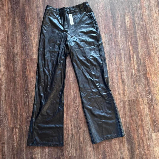 NWT Medium Black faux leather pants