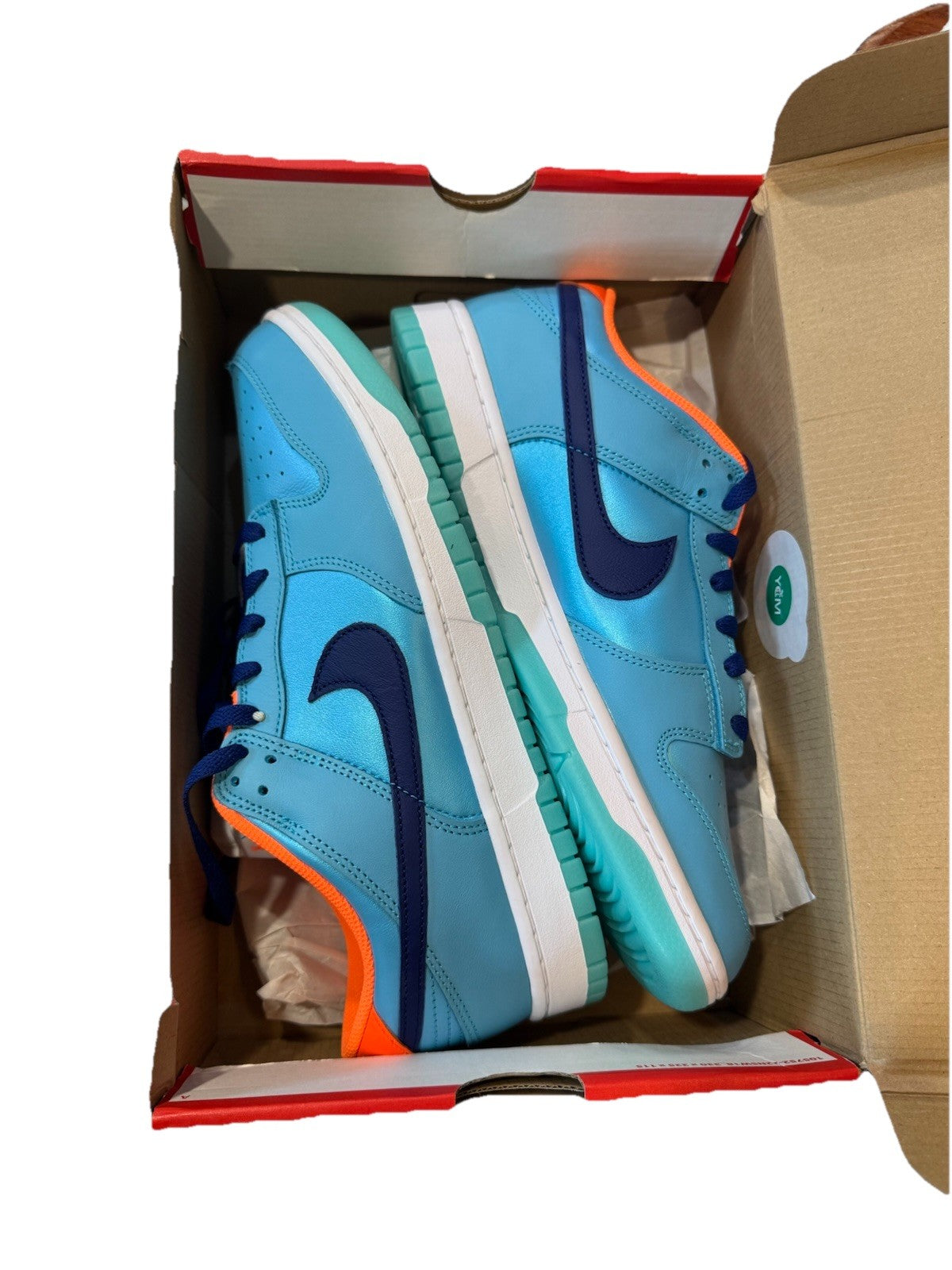 Size 11 - Nike Dunk SE Low Baltic Blue Total Orange