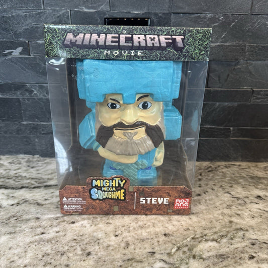 Minecraft Movie MIGHTY MEGA SQUISHME Jack Black As Steve 9" Figure 2025 NEW