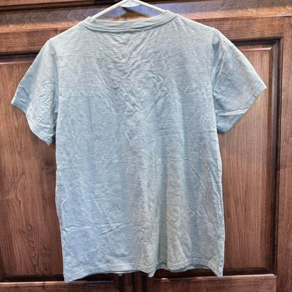 Entro Lace-Up Graphic Tee American Racing Moto Print Sz L