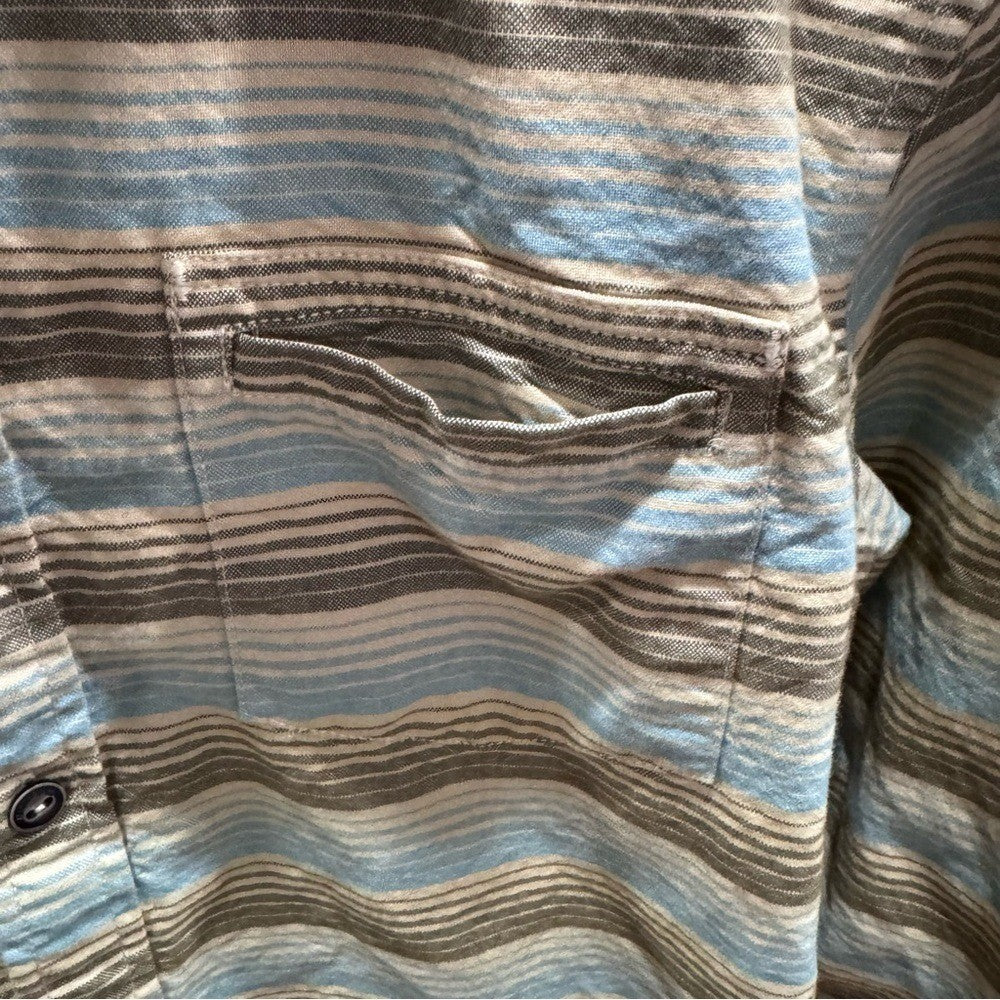 Howler Brothers Striped Long Sleeve Shirt Men's 100% Cotton Casual Button-Up