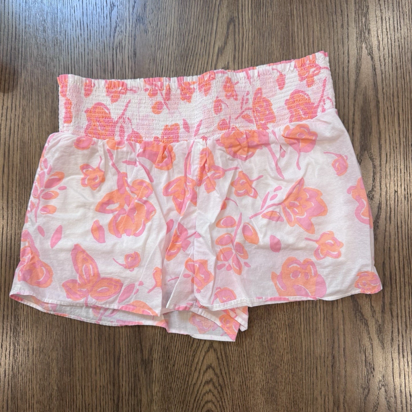 Vineyard Vines Women’s Smocked Waist Floral Shorts Size Small | 100% Cotton