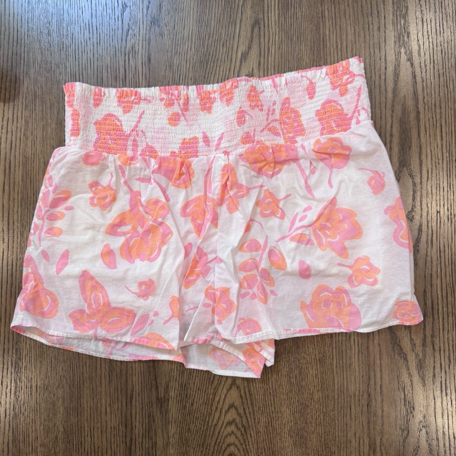 Vineyard Vines Women’s Smocked Waist Floral Shorts Size Small | 100% Cotton