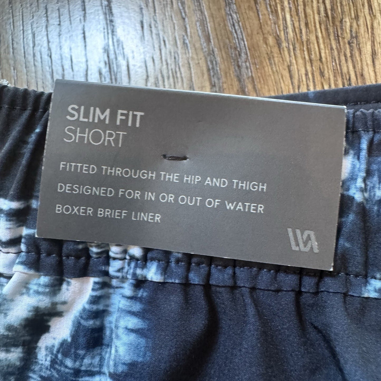 VRST Men’s 5” Resort Shorts Size M Indigo Craft Swim Trunks Slim Fit NWT
