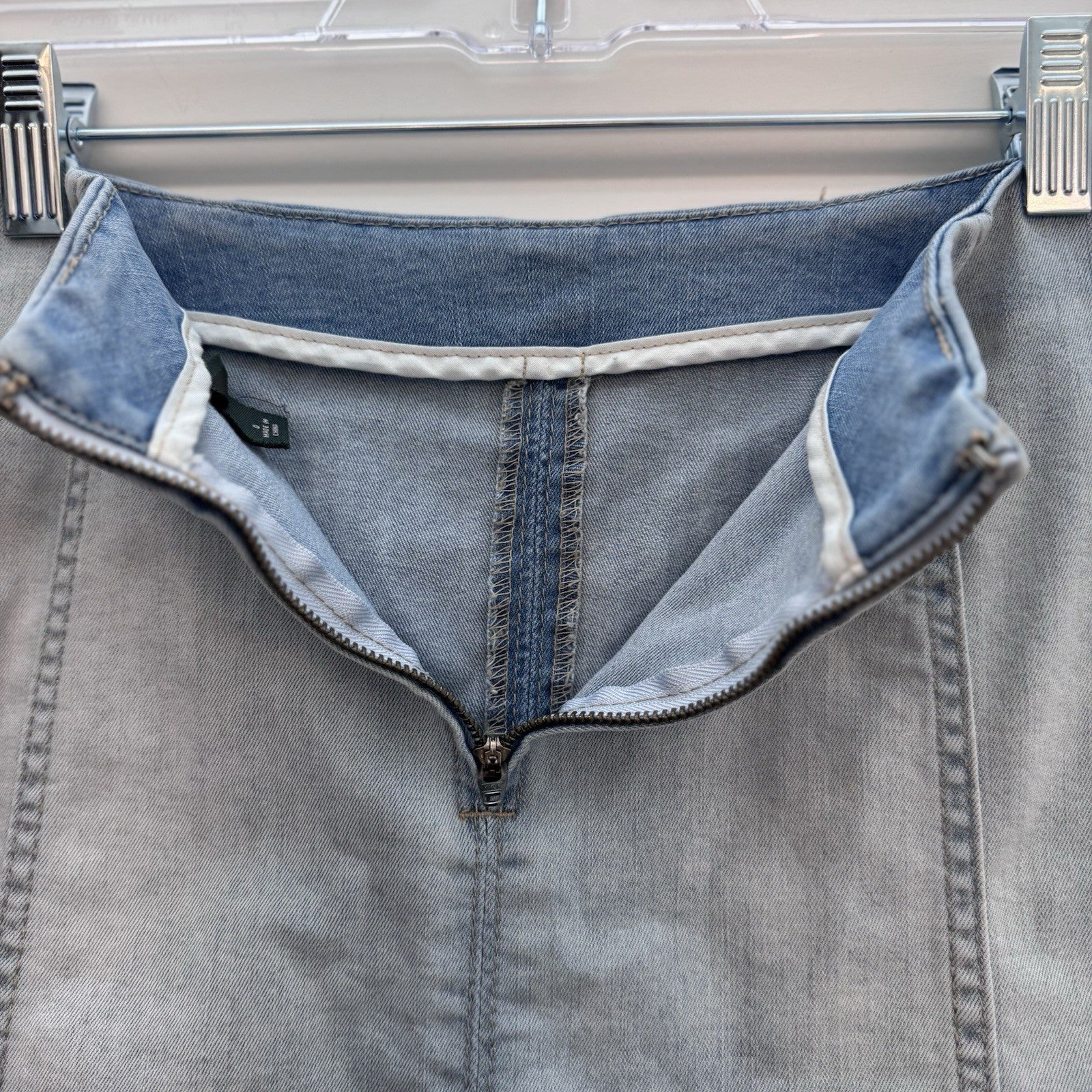 Wild Fable Denim Mini Skirt Size 0 Blue High Waist Stretch Jean Skirt Y2K Trendy