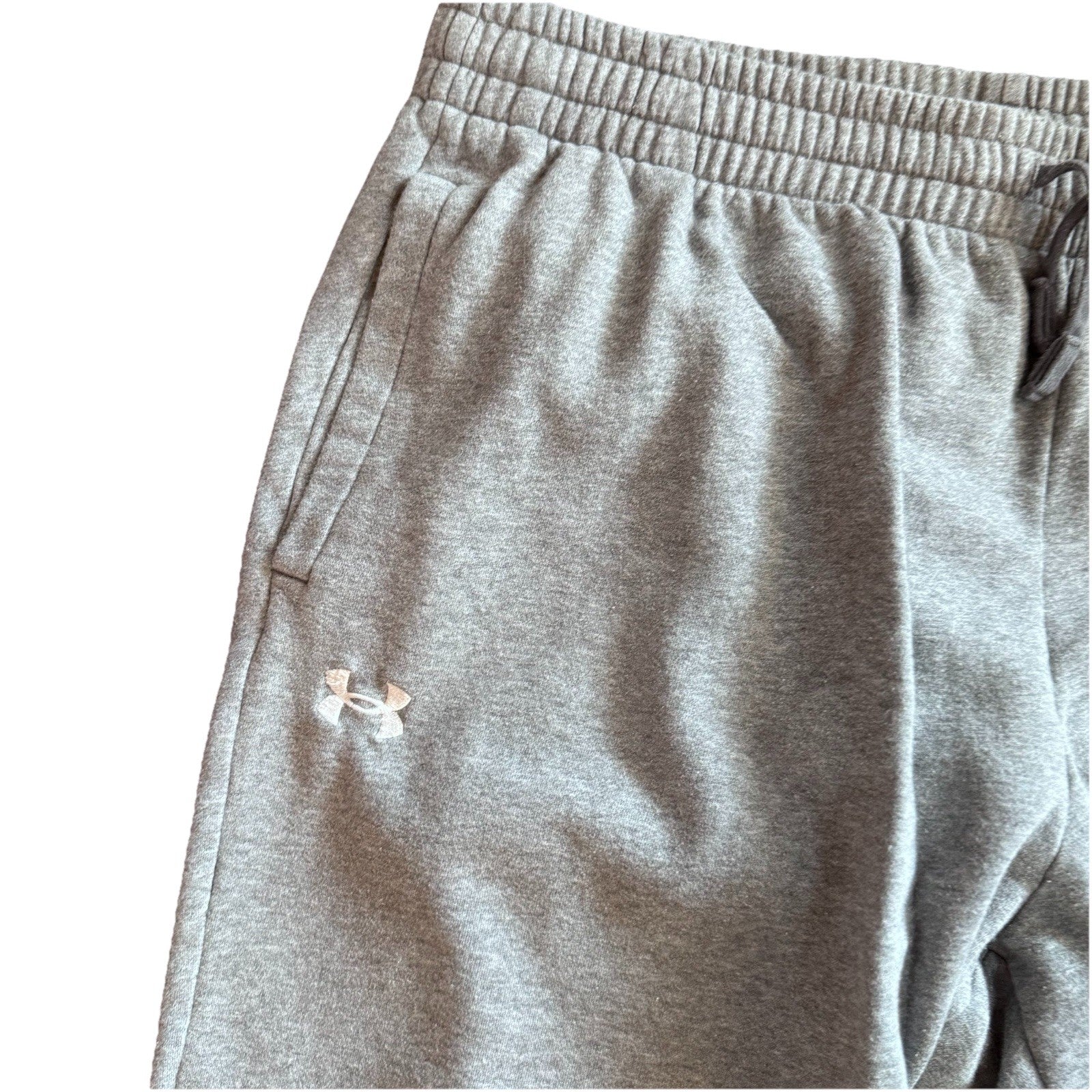 Under Armour Men’s Gray Fleece Joggers Size XXL | Cotton Blend Sweatpants