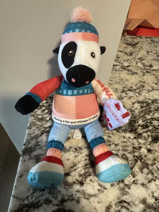 Chick-Fil -A Christmas '2023 Chicken It Twice Collectible Plush Cow Toy  10"