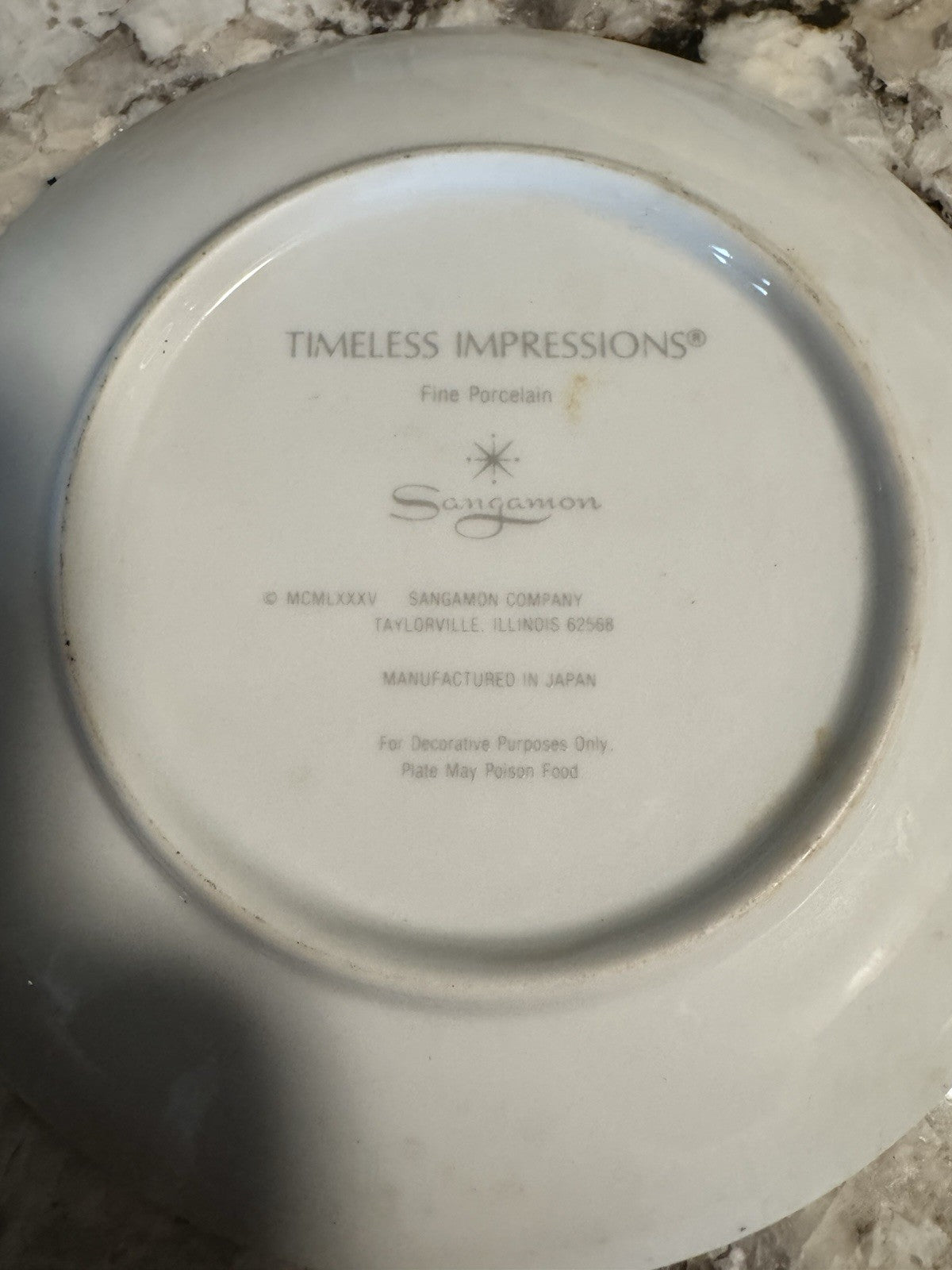 Vintage Timeless impressions Porcelain Plate Birthday Vibrant Made In Japan