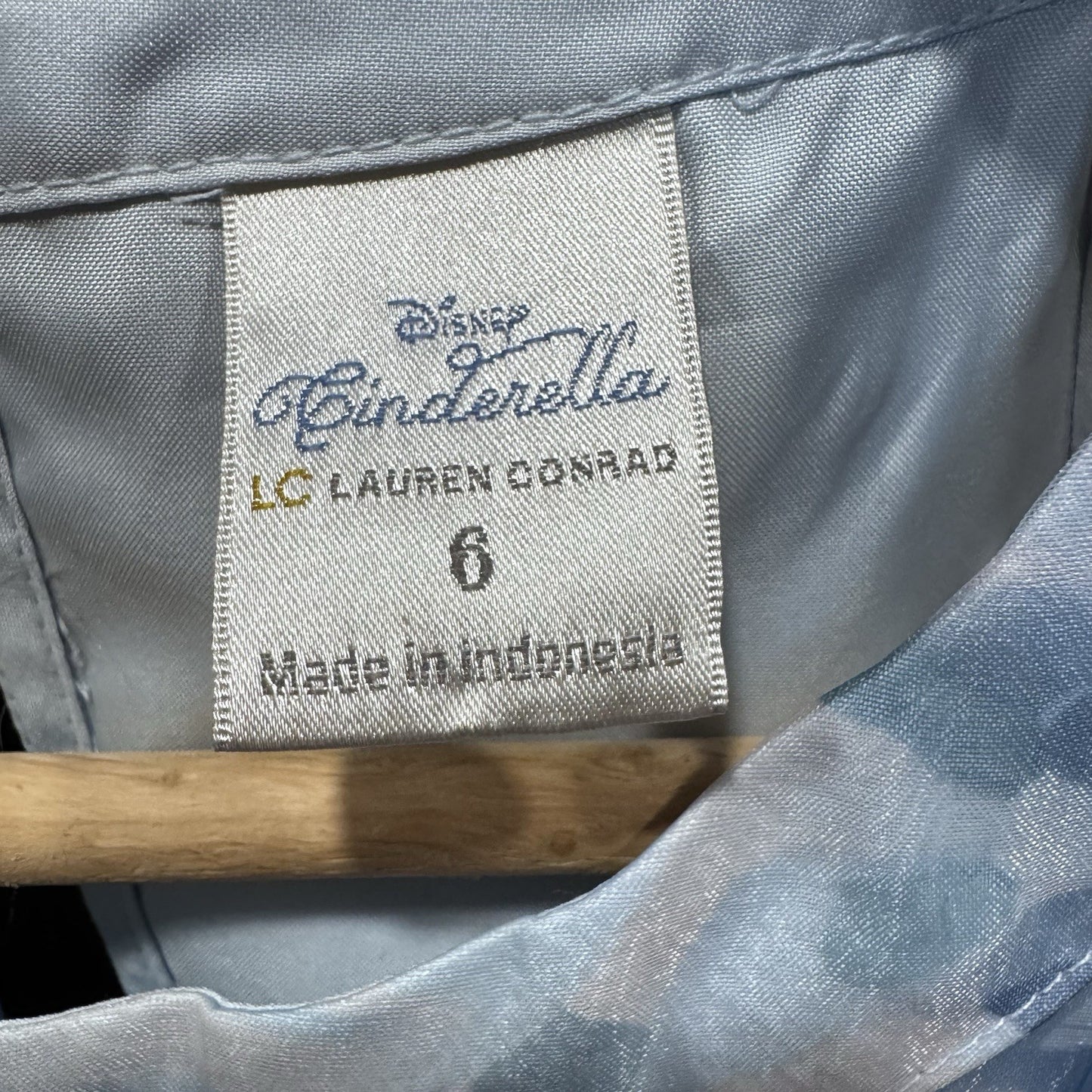 Disney Cinderella LC Lauren Conrad Blue Floral Fit & Flare Dress Size 6
