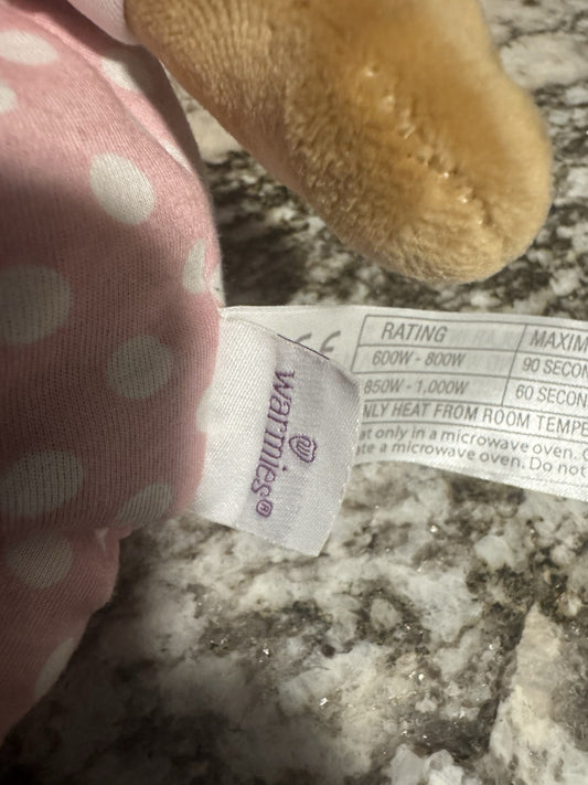 Warmies Baby Girl/Doll Large Therapy Microwavable Heatable Toy 13” Excellent