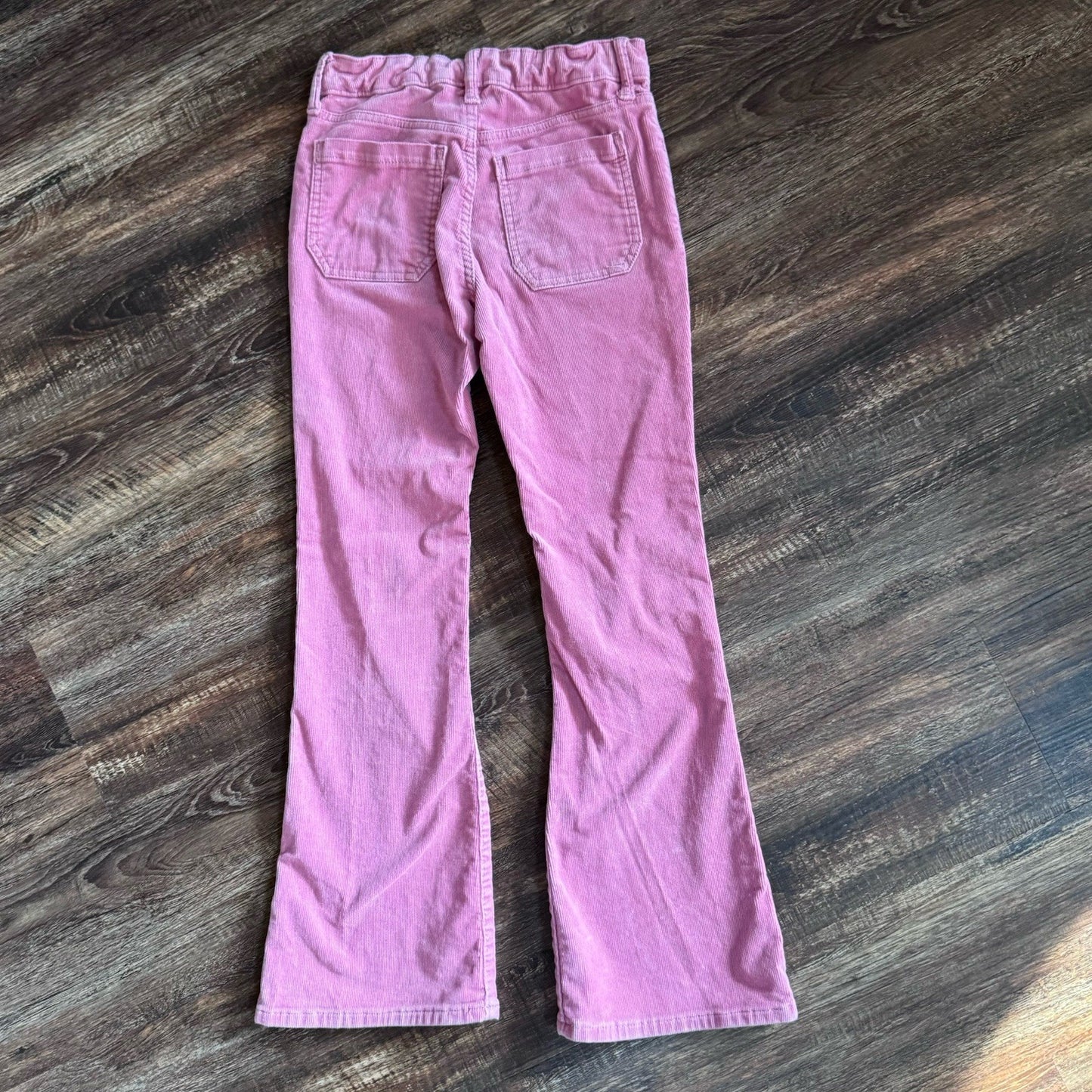GAP Kids Girls Pink Corduroy Pants Size 10 High Rise 70s Flare Stretch Y2K Vibe
