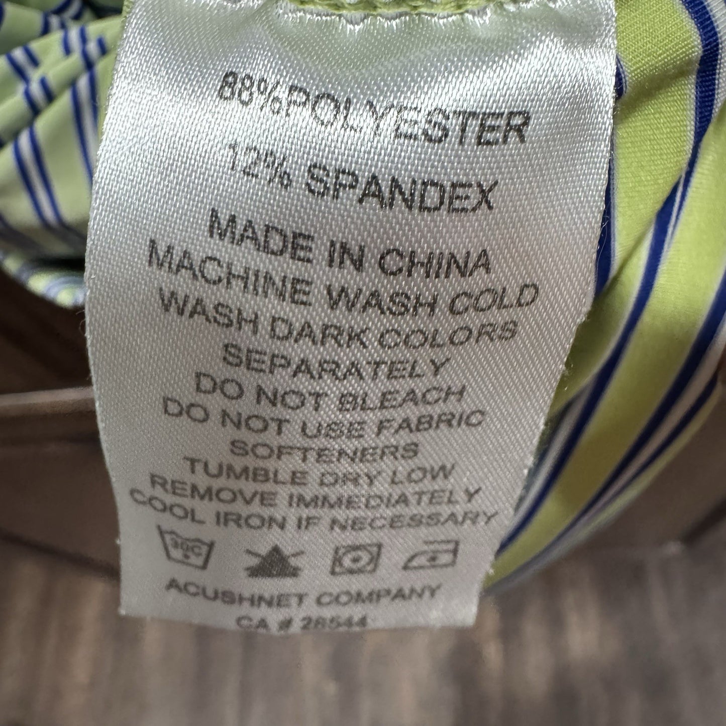 FootJoy Men’s Large Striped Golf Polo Shirt Green Blue FJ Georgia Club Logo