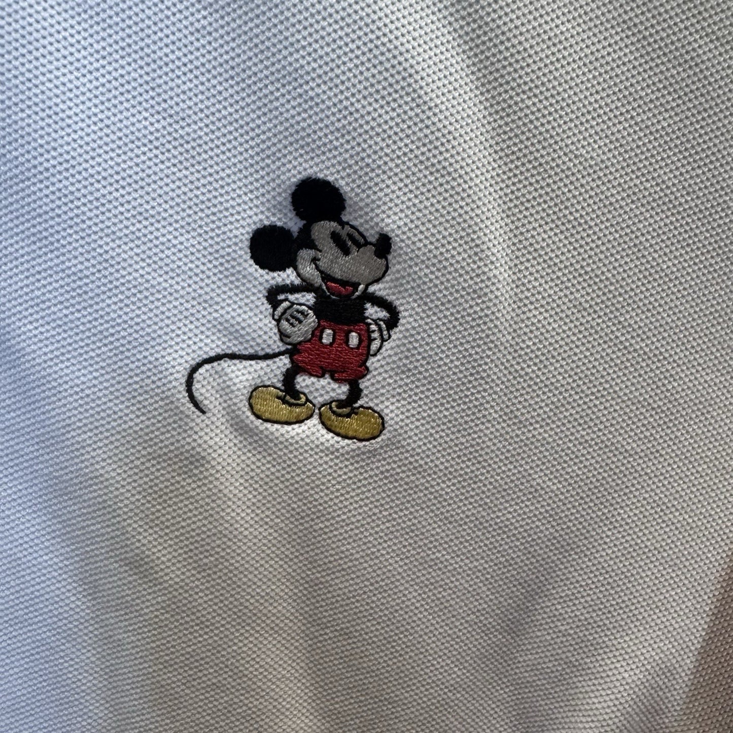 Disney Tommy Bahama Mickey Mouse Polo Shirt Men’s L White Supima Cotton