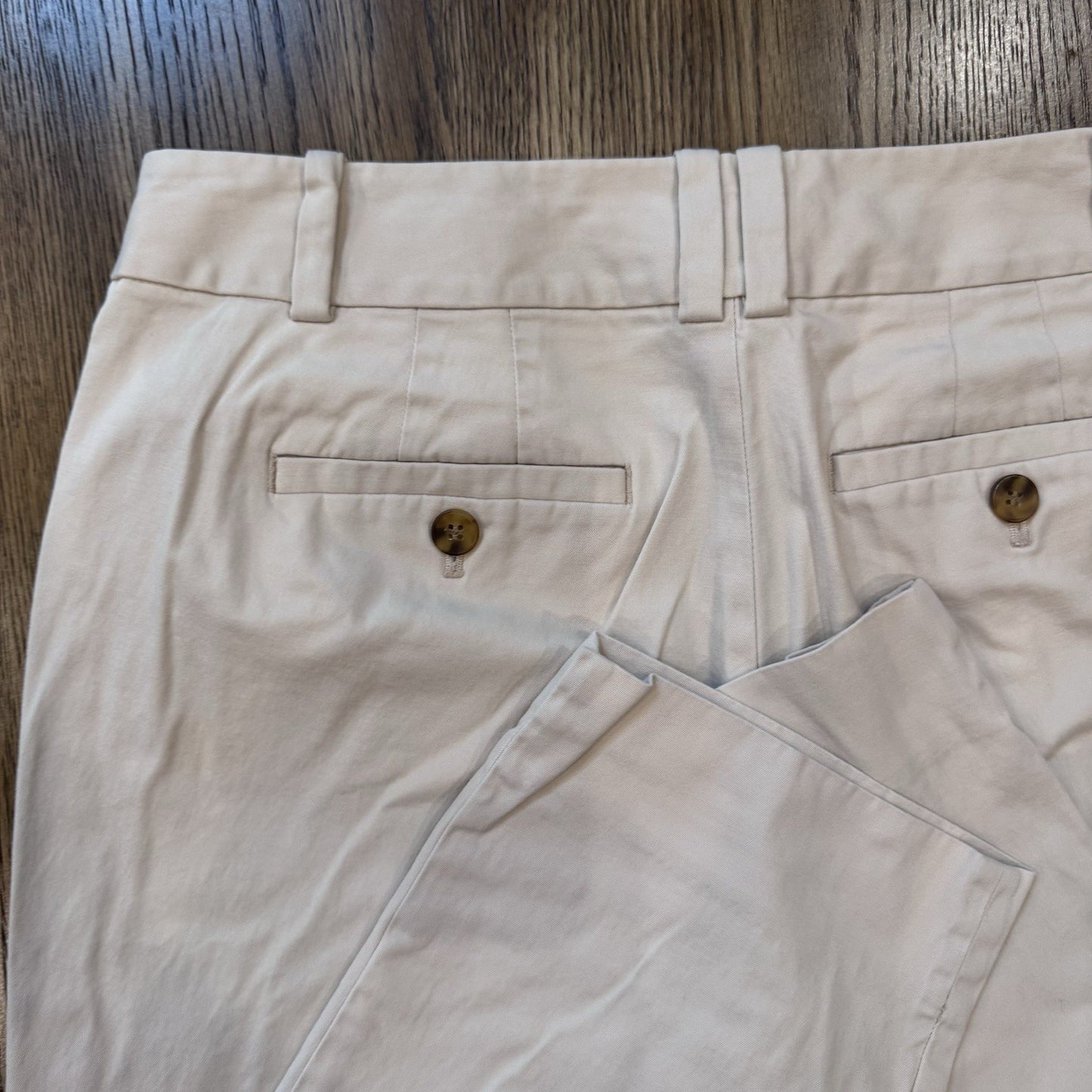 Talbots Petites Perfect Crop Pants 6P Curvy | White Stretch Cotton